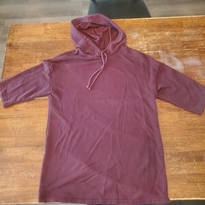 H&M Purple Hooded Sweatshirt Soft Cotton Blend